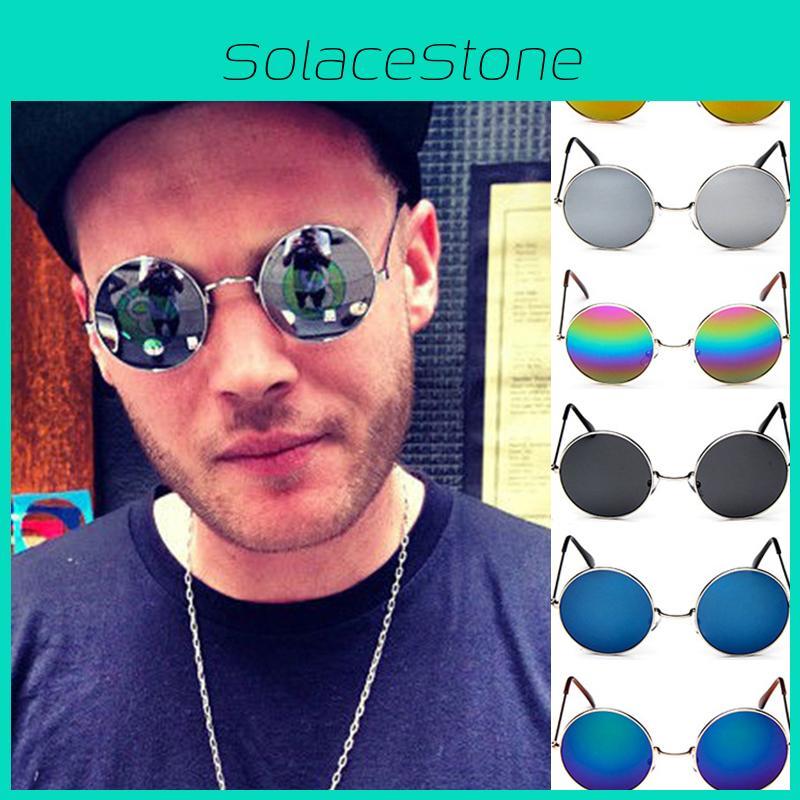 Ретро Круглые Винтажные Очки Хиппи Для Мужчин И Женщин С Легкой Металлической Оправой