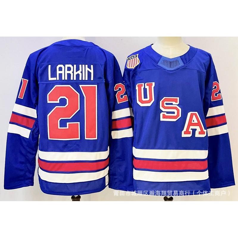 Mens Ice Hockey Jersey USA Team Embroidered Edition 2026 Custom Design Cotton Blend Performance Uniform