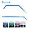 PIORPOY 400Pcs/Box Dental Micro Brush Dental Disposable Micro Applicator Bendable Long Shank Oral Teeth Whitening Extension Tool