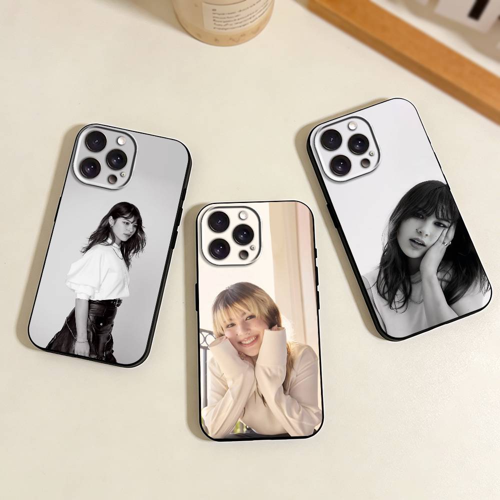 A-Alysa L-Liu Чехол для iPhone 17,16,15,14,13,12,11 Plus,Pro Max,XS,Мягкий силиконовый черный чехол