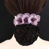 Bank Staff Mesh Flower Korean Style Headdress Hair Accessories Women Hairpin Bow Bun Net Snood