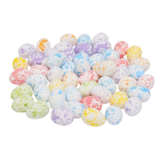 Пенопластовые пасхальные яйца Реалистичные украшения в виде птичьих яиц Разноцветные пенопластовые яйца Сувениры для весенней вечеринки Наполнители для корзин