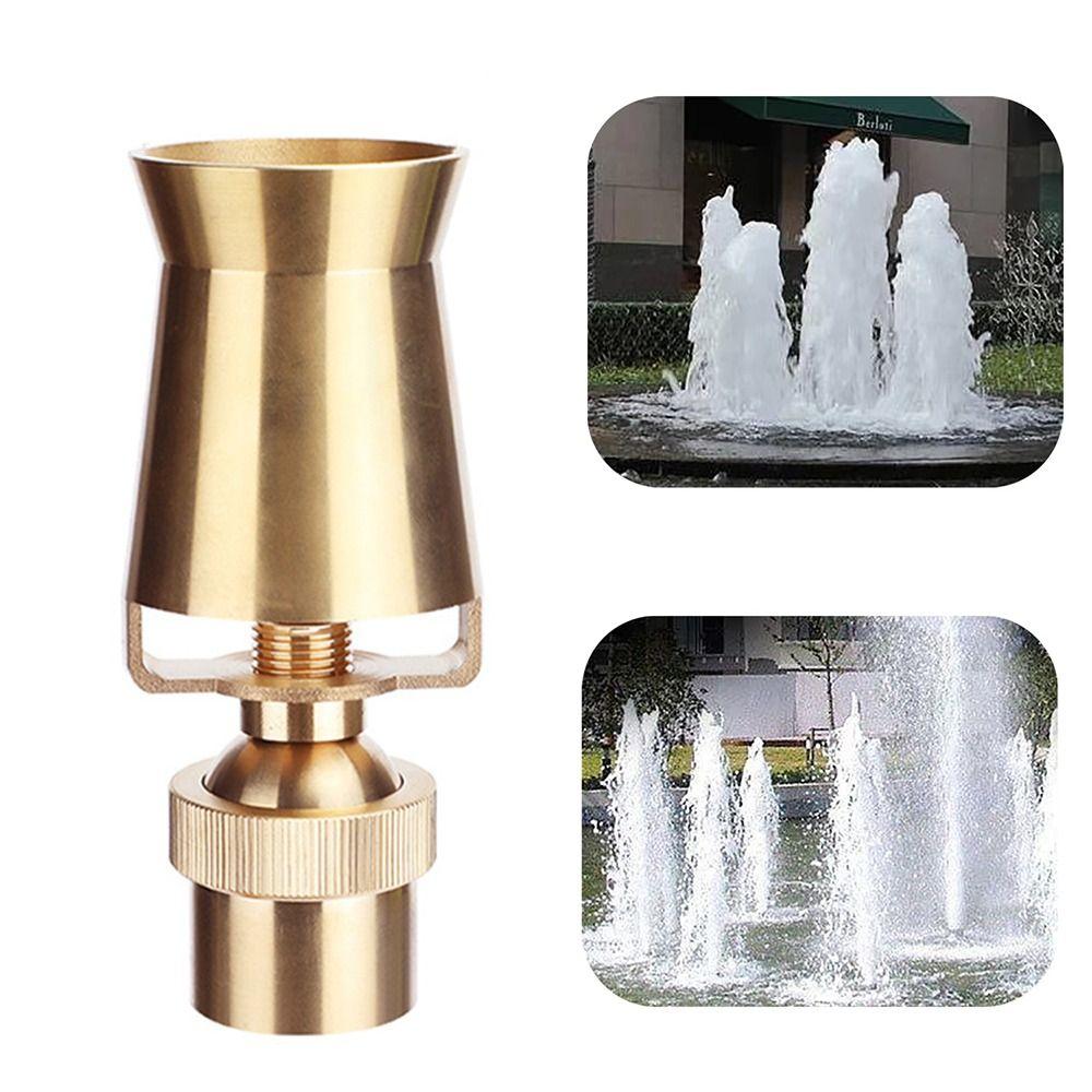 Brass Ice Tower Cedar Fountain Nozzle Durable Bubbler Jet Fountain Creative Gift Spray Head