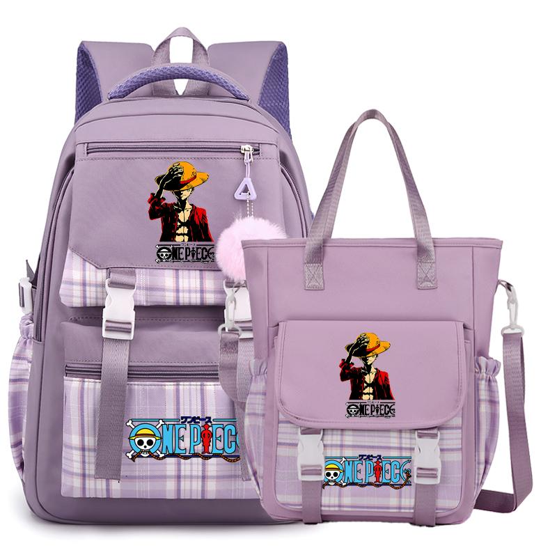 2 шт./компл. аниме цельный рюкзак высокого качества наклонная сумка через плечо повседневная сумка для подростка девочка мальчик обратно в школу мультяшная сумка рюкзак Mochila