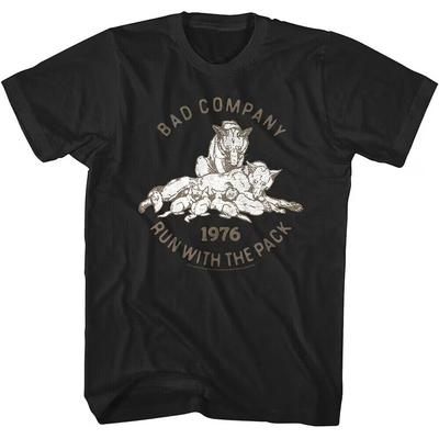 Футболка Bad Company Волк Мать Беги с стаей Супергруппа Футболки групп