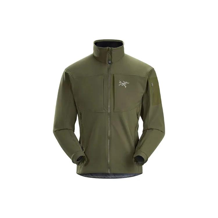 Arc'teryx GAMMA MX Jacket Windproof Stand Collar Fleece Lined Logo Soft Shell Jacket Men's Black (Unisex) Softshell Jackets 19276