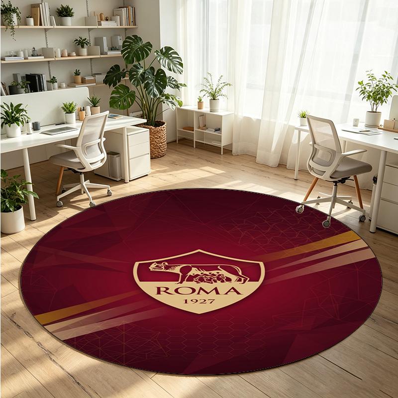 AS Roma Printed Round Crystal Velvet Rug Soft Non Slip Floor Carpet For Bedroom Holiday Gift