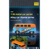 1/36 Симуляция Автобус-Транспортер Gulf Blue Металлическая Литая Модель для Volkswagen T1 Samba Игрушка для Детей Коллекционирование Подарки