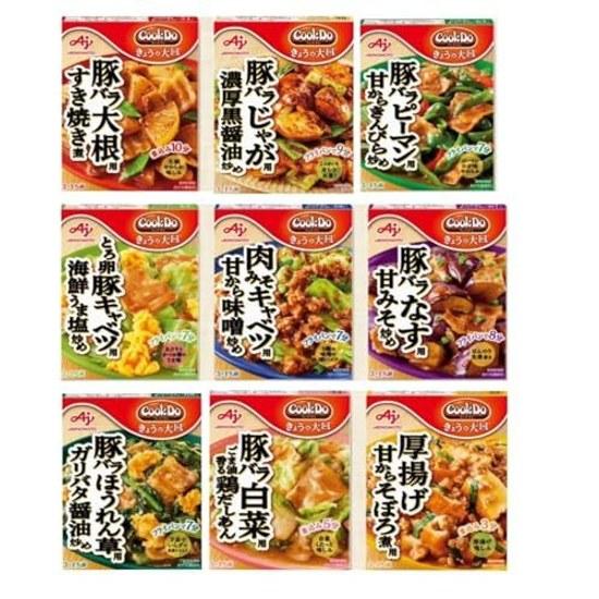 Ajinomoto Cook Do COOKDO Todays Large Plate Retort Assortment 9 Types Set 3-4 People