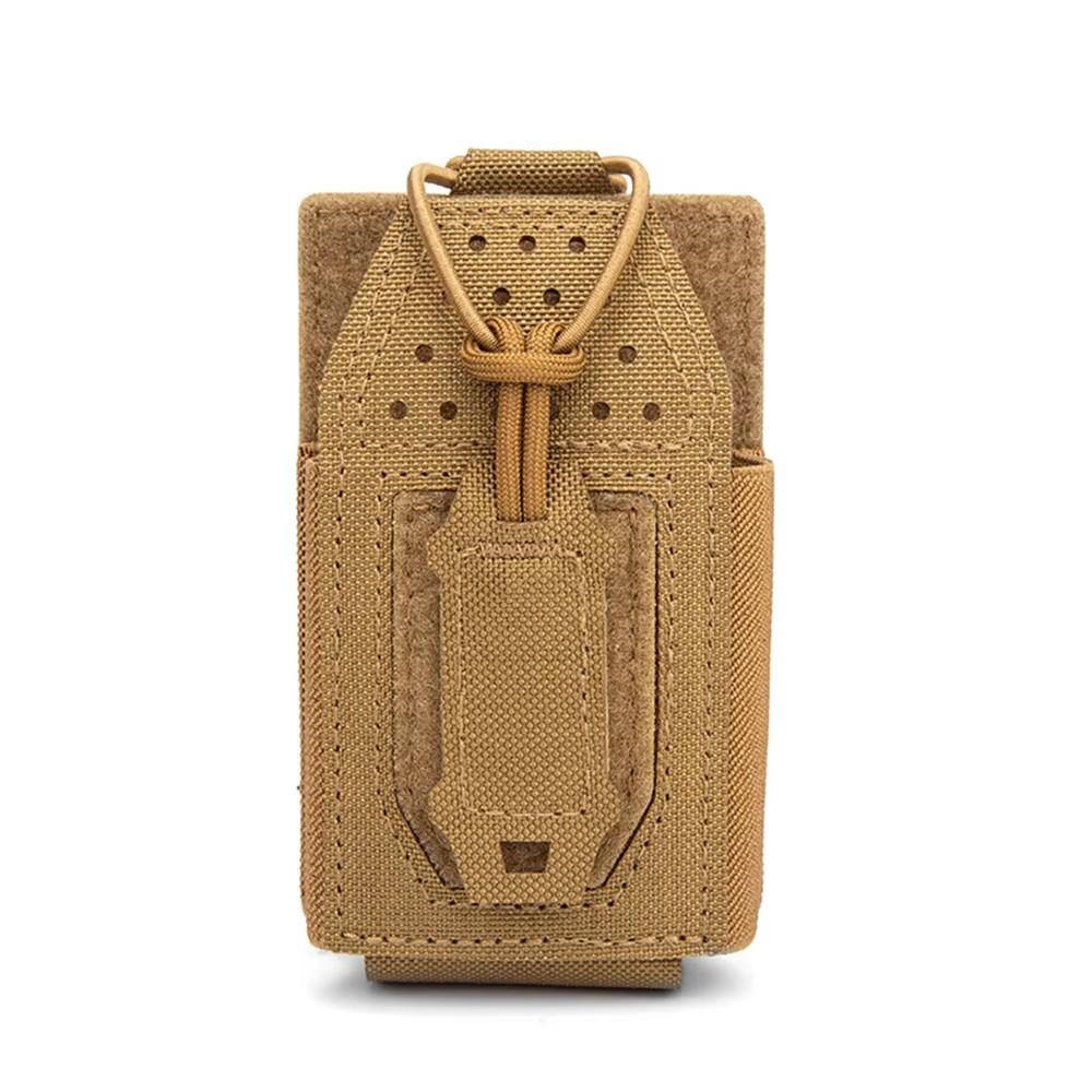 Tactical Radio Pouch Universal Radio Holder Molle Mounted Bungee Cord for Walkie Talkie Motorola BaoFeng UV-5R BF-F8HP