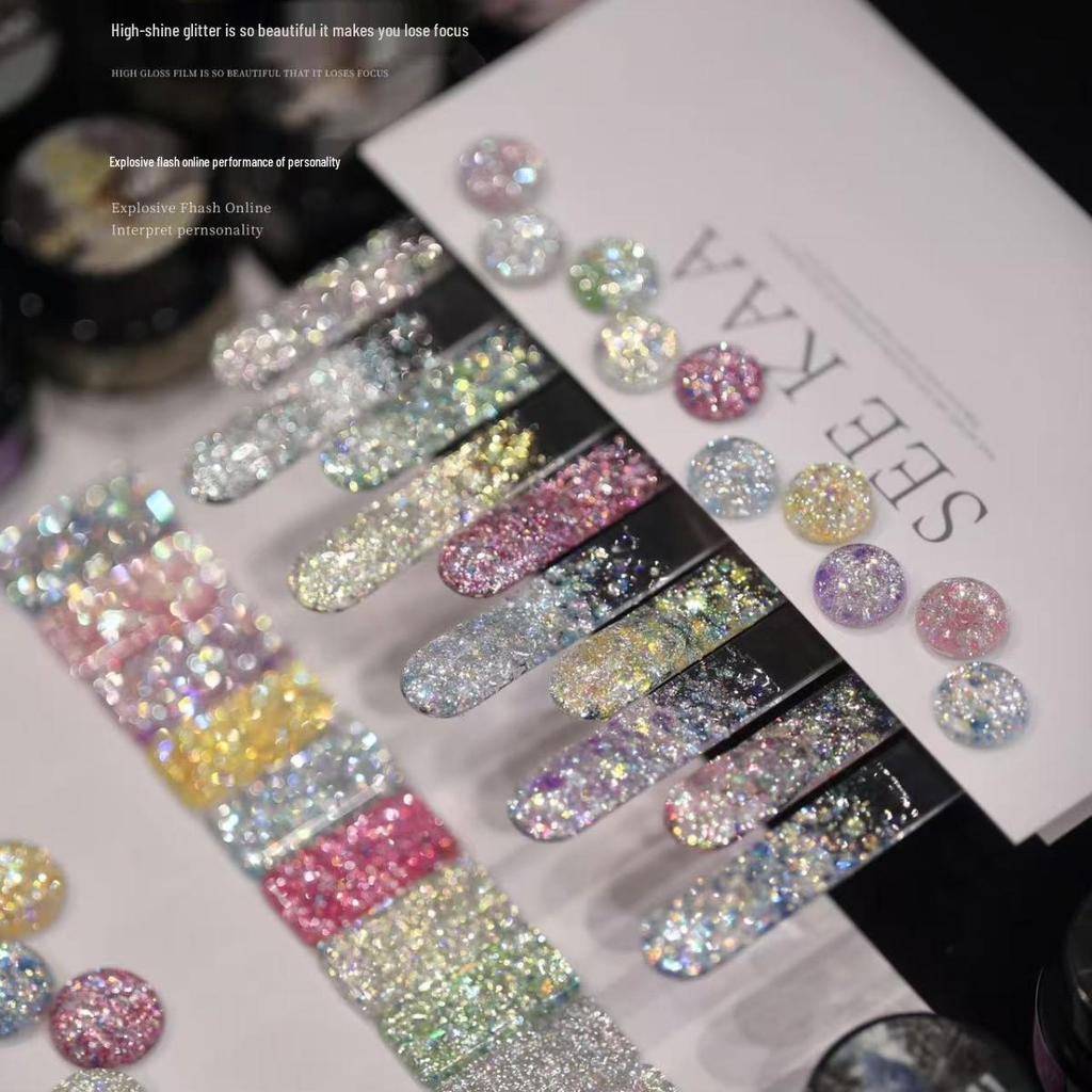 Seekaa Sika Секретный Сад Кошачий Глаз Аврора Магнитные Блестки для Маникюра