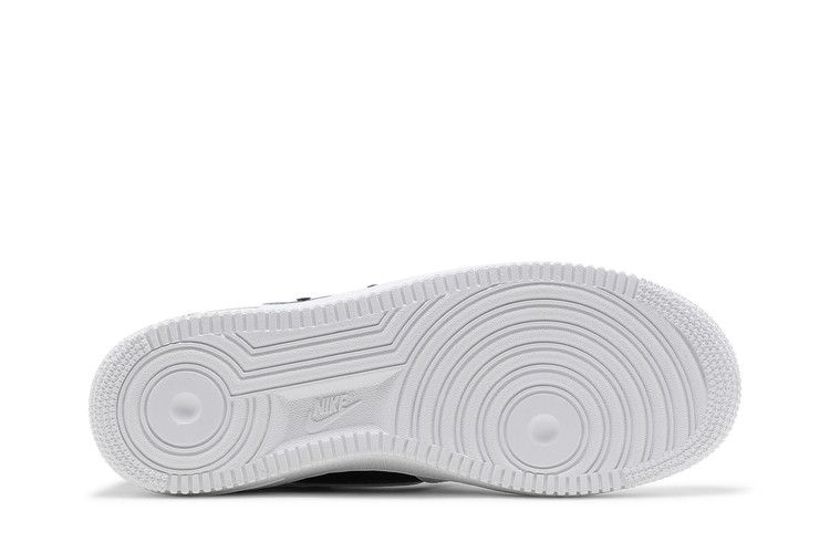 Мужские кроссовки Nike Air Force 1 Low '07 PRM Серебряная цепь Белый/Черный-Металлический серебристый-Белый
