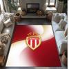 Футбольный ковер Monaco FC с футбольным узором, мягкий ковер для пола, нескользящий ковер для помещений, спортивный декоративный коврик для спальни