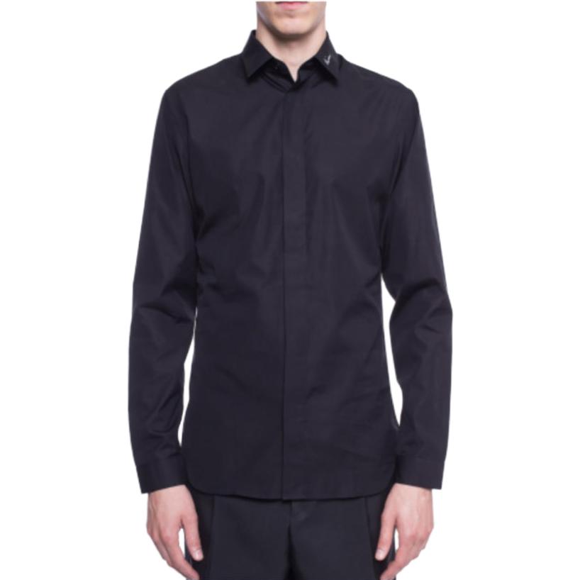 DIOR Slim Fit Long-Sleeved Shirt 463C541W6680-970