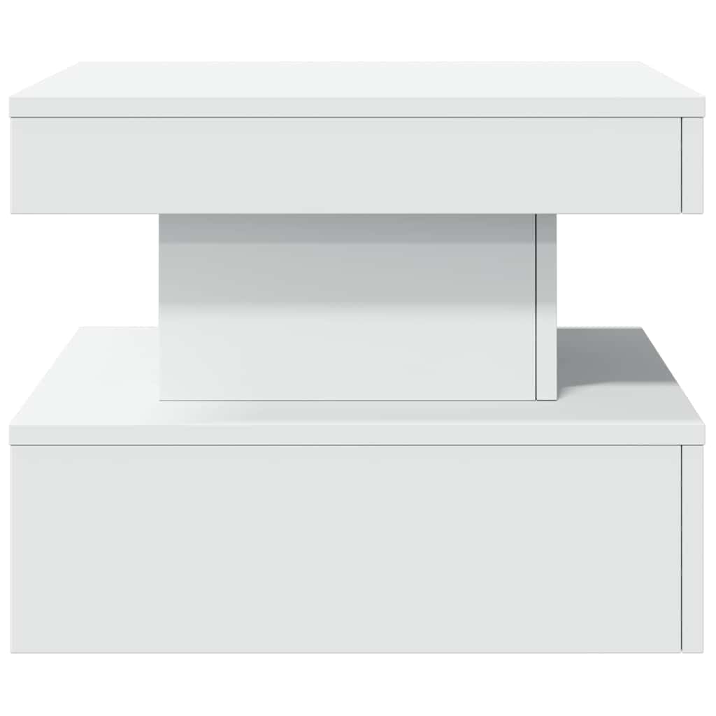 LED Coffee Table White 50 x 50 x 40 cm