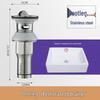 Masfu Stainless Steel Bathroom Basin Drain