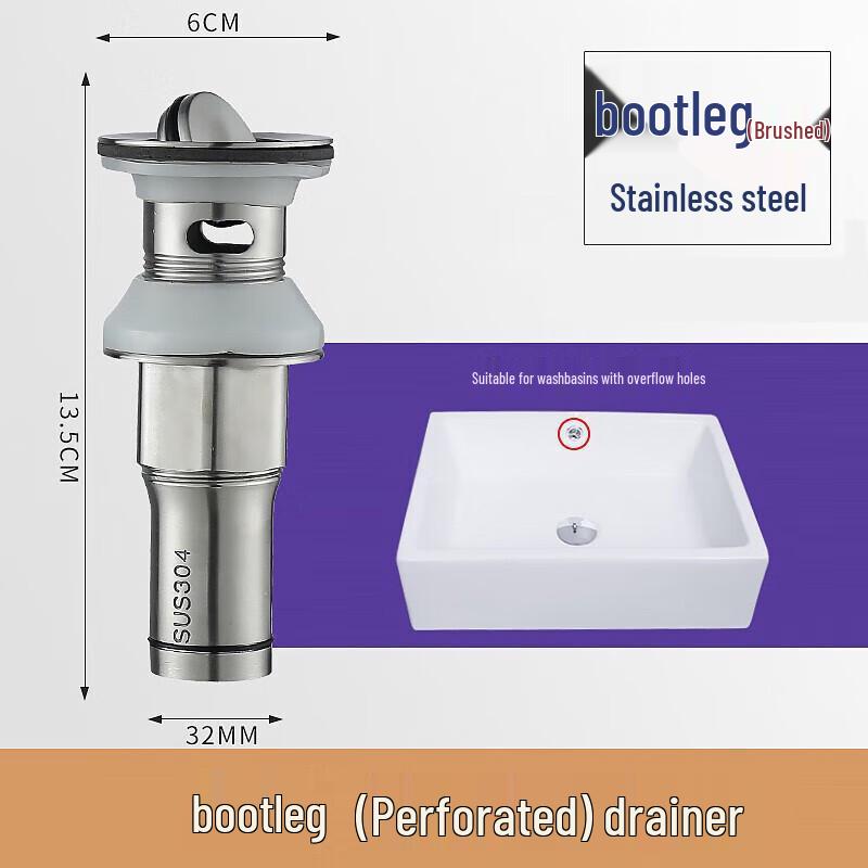 Masfu Stainless Steel Bathroom Basin Drain