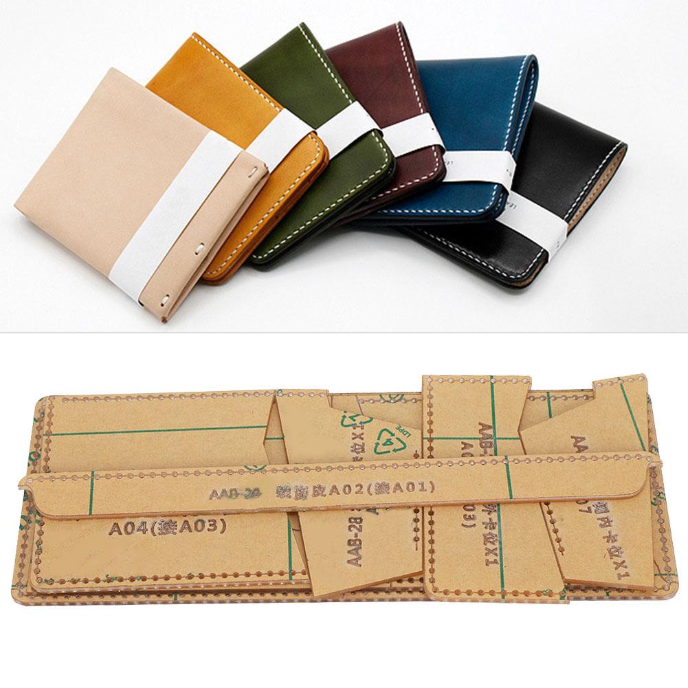 7 шт. Акриловый шаблон кошелька короткий прозрачный ручной портфель кожаное ремесло