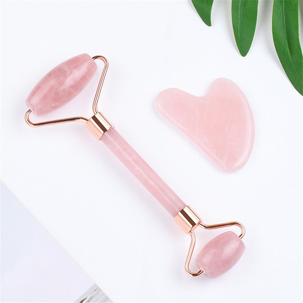 Новый набор роликов с пудрой и скребковой доски Массаж для красоты лица Успокойте тело