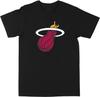 Черная футболка Philcos с логотипом NBA Miami Heat