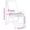 Garden Chairs 6 pcs Adjustable Foldable with Cushions Bamboo