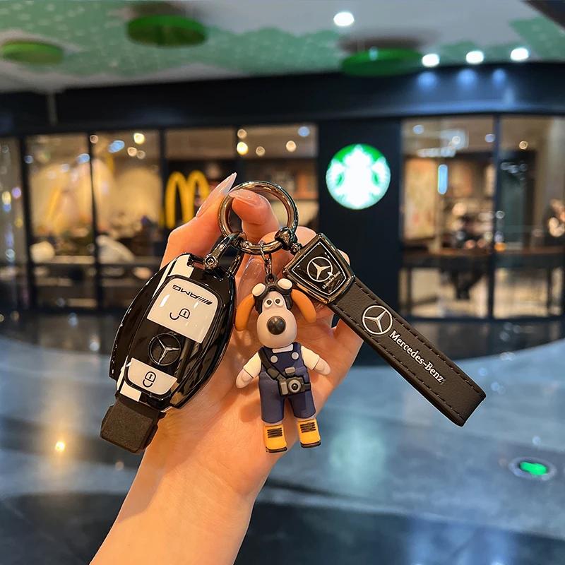 RPO5 Car Alloy Key Case Key Bag Shell Key Chain Mercedes-Benz A C E G S V Class CLA CLS GLA GLC GLE GLK Vito Sprinter SL SLK Viano ML