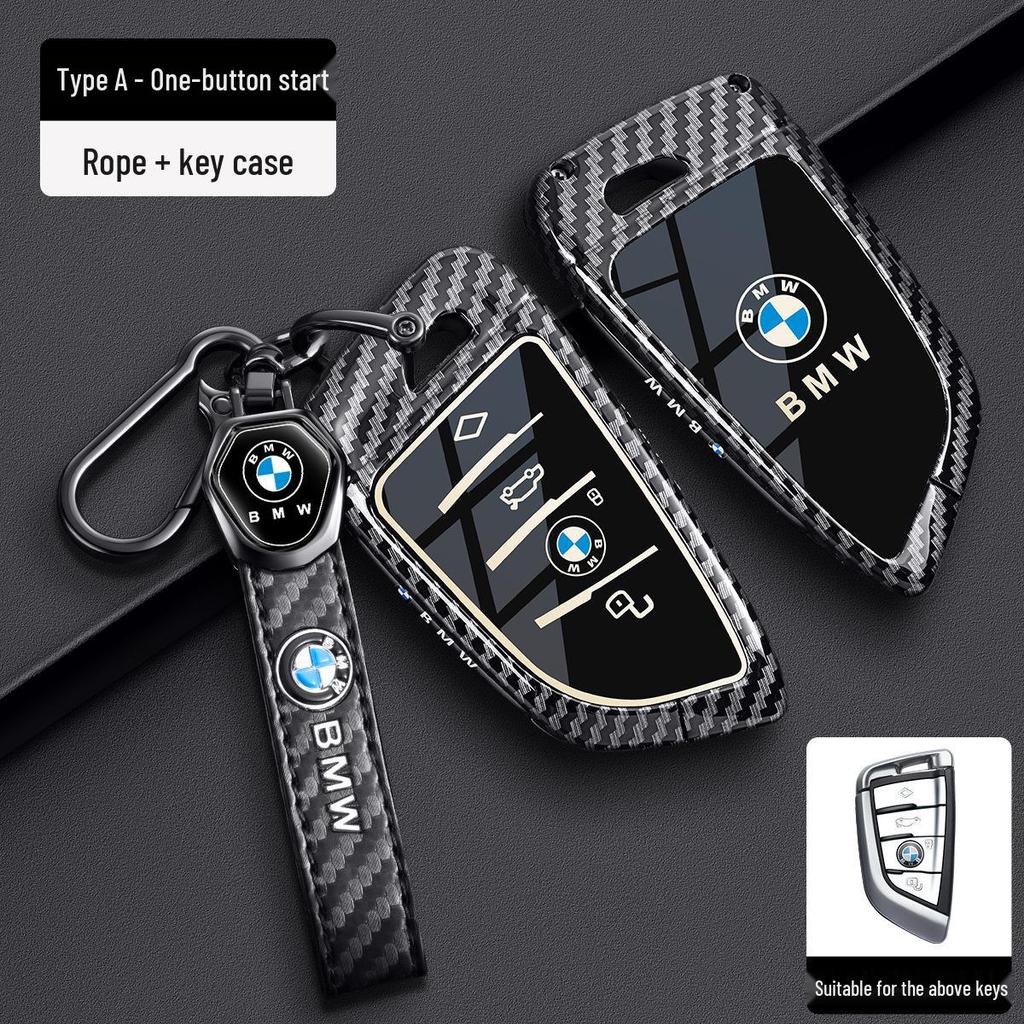 Чехол для ключа BMW - Корпус из углеродного волокна для X3, 3 серии, 1 серии, 5 серии, X5, 7 серии, 325Li, 525, 530.