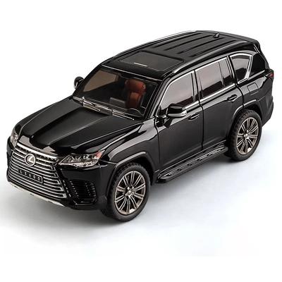 1/24 Lexus LX600 Внедорожник Модель из сплава Звук и свет Инерционный Детская игрушка Коллекционные предметы Подарок на день рождения