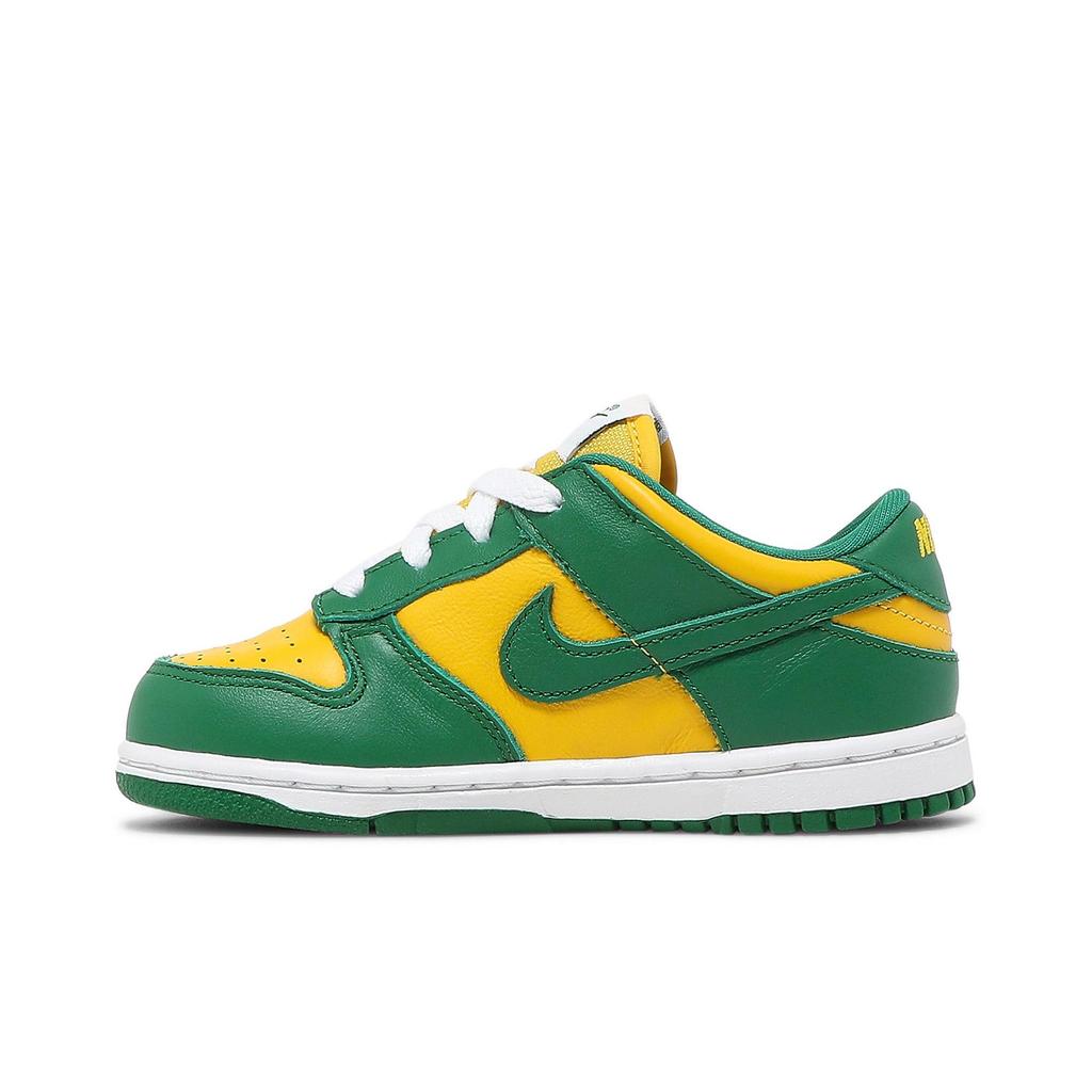 Nike Dunk Low SP Toddler 'Brazil' (Unisex) Varsity Maize / Pine Green / White Toddler Shoes CW7375 700