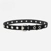 New Punk Style Genuine Leather Belt for Women Matte Fashion Versatile Jeans Decorative Trendy Belt for Women