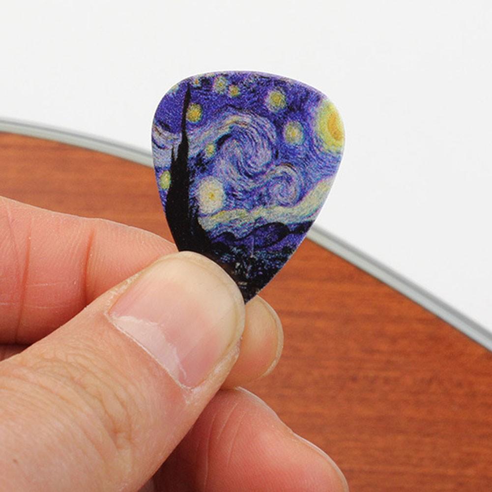 Гладкие медиаторы укулеле 0,46/0,71/0,96 мм для акустического синего цвета