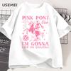 Chappell Roan Футболка Pink Pony Club Футболка Тур Midwest Princess Группа Концерт Музыкальная Футболка Хлопок Короткий Рукав Футболка Одежда