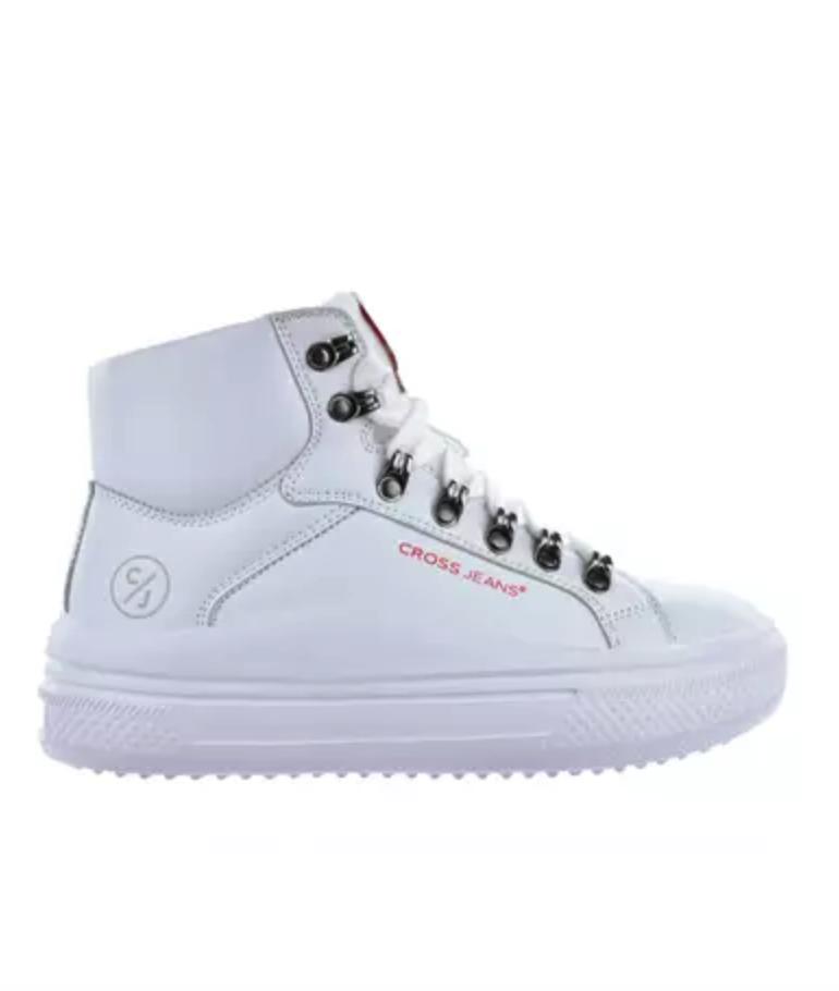 Cross jeans KK2R4028C - white women's sneakers, classic sports shoes