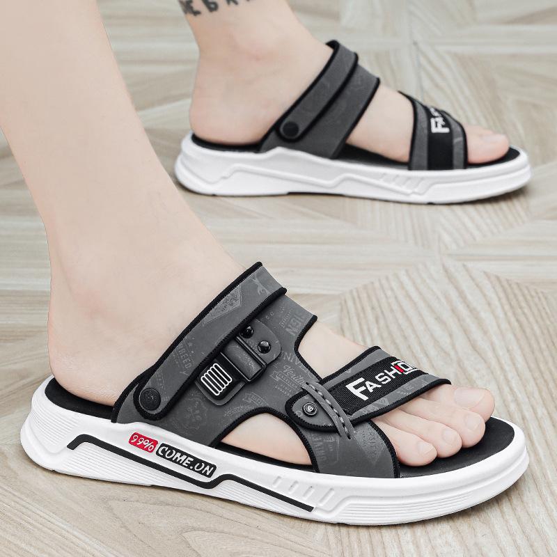 Летний тренд 2025 года: корейская версия тапочек для ходьбы по дерьму, пляжные мужские тапочки двойного назначения для спорта и вождения, крутые тапочки