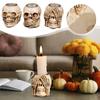 Halloween Cranium Resin Ornaments Cranium Candlesticks Desktop Porch Decoration Gift Ornaments