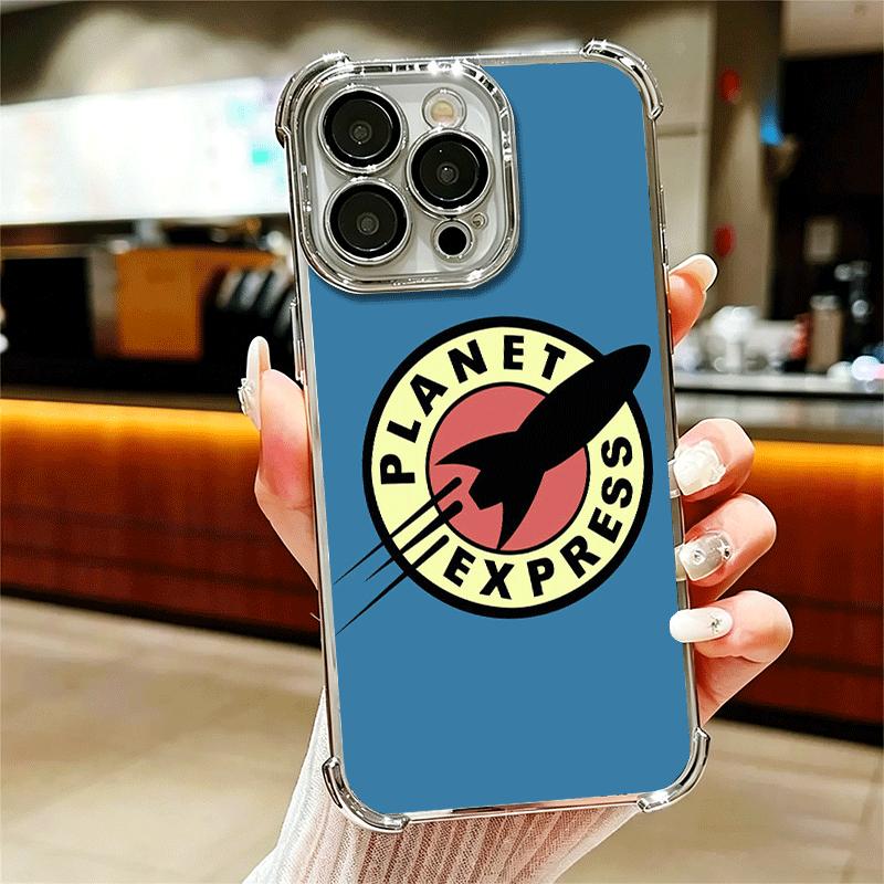 Futurama Планета Экспресс Покрытие Чехол для Телефона Для Iphone 16 17 Pro Max Air 16E 14 15 Plus 12 13 Mini Противоударный Покрытие-Подушка Безопасности