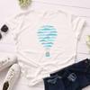 Women Tee Shirts Women Short Sleeve TShirt Weather Hot Air Balloon Print Summer Tshirt FeUnisex Tops Fashion Graphic T Shirts Y2K