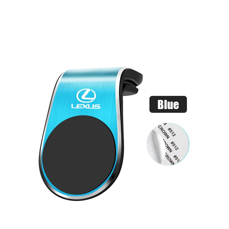1Pcs Magnetic Car Emblem Phone Holder 360 Rotation Bracket For Lexus F SPORT GX460 Ct200h IS250 ES 220D IS200 Fsport GS GX IS LS