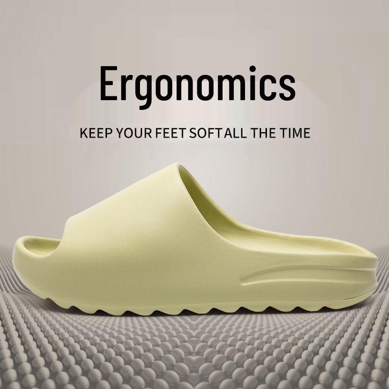 2024 Корейский тренд Инфлюенсер Шлепанцы на толстой подошве для пар - Стильные домашние тапочки для ванной