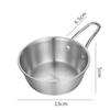 Миска из нержавеющей стали для рисового вина с ручкой для соуса и мороженого