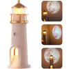 Lighthouse Moon Projection Night Light with Remote Dimmable Ambient Light Motion Sensor for Bedroom Desktop Decor Christmas Gift