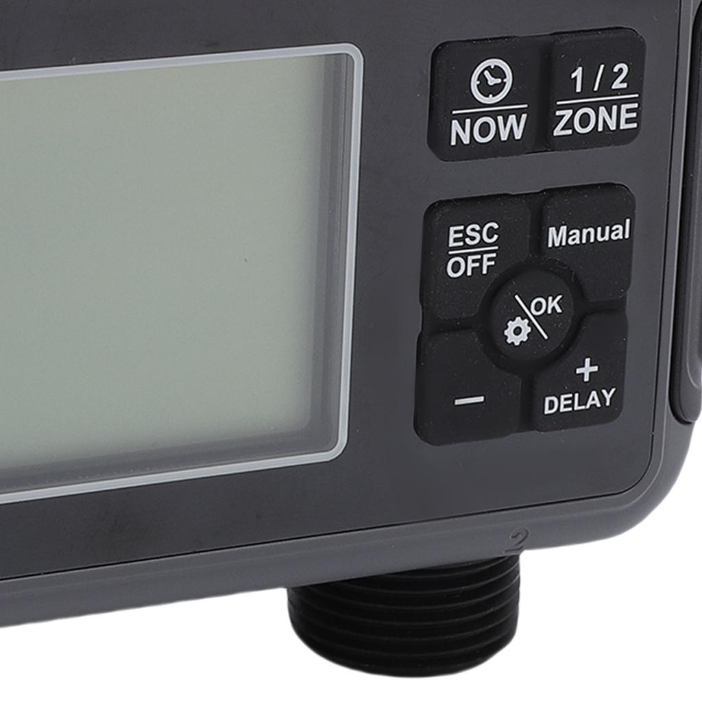 Автоматический таймер полива ЖК-дисплей 3/4-1/2 дюйма кран 2-зонный таймер полива для открытого сада двора