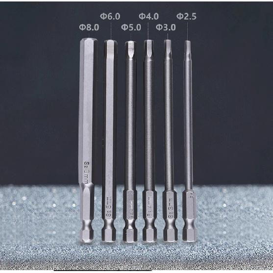 100mm 8pcs Hex Head Allen Wrench Drill Bits Set SAE Metric Allen Electric Hexagonal Bit Screwdriver Socket Bit Power Tool Parts