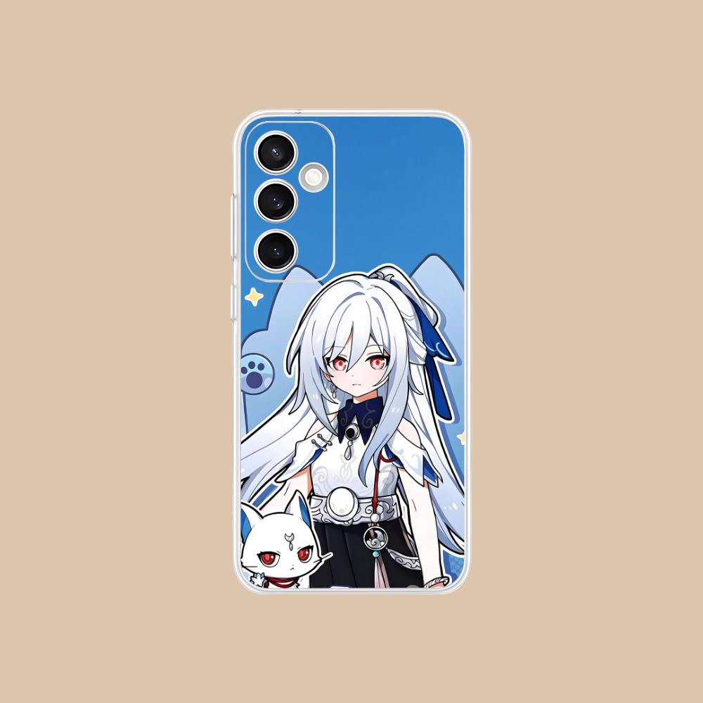 Прозрачный чехол HSR Jingliu для Samsung Galaxy S25 S24 S23 S22 S21Plus FE Ultra Цветная накладка