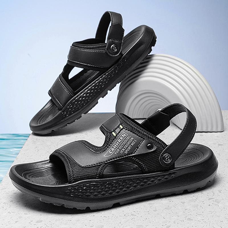 Men's Summer Outdoor Sports Sandals Anti-slip Soft Bottom Beach Shoes Comfortable Wear for Teenagers And Adults