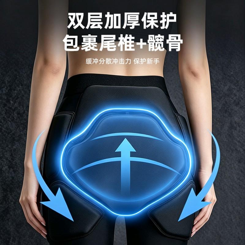 Snow Skiing Protective Underwear Set With Pad Knee Elbow Guards Adults Kids Outdoor Winter Sports Safety Gear