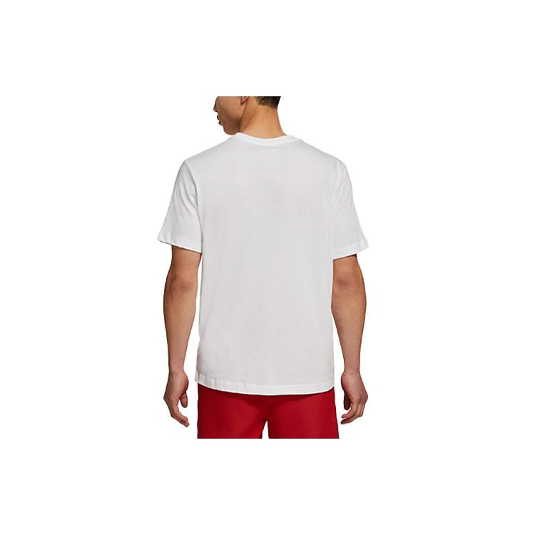 Nike Dri-FIT Черепаховый принт Быстросохнущая спортивная футболка с круглым вырезом и короткими рукавами Мужские топы Белые CZ9830-100