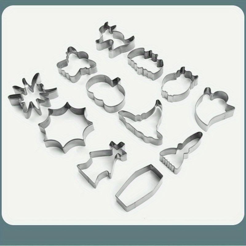 12 шт., Формочки для печенья на Хэллоуин, Форма для конфет из нержавеющей стали, Формочки для шоколада Формы для украшения тортов Инструменты для выпечки Кухонные гаджеты, Кухонные принадлежности