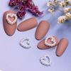 Heart-shaped Design Pearl Nail Art Decoration 3D Nail Jewelry DIY Nail Art Manicure Accessories
