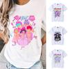 KPop Demon Hunters T-shirt Cartoon Saja Boys Street Style Clothes Crew Neck Women Men Tops Hip Hop Anime Fashion Casual Tops